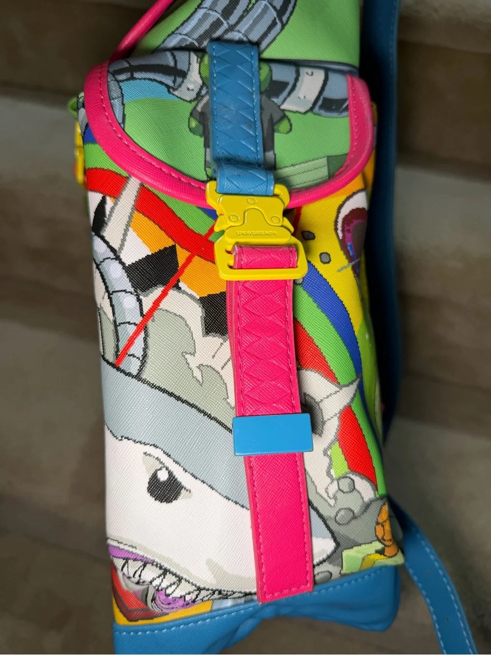 Limited Edition Sprayground Chaotic Universe Monte Carlo Bag-Multicolor Backpack